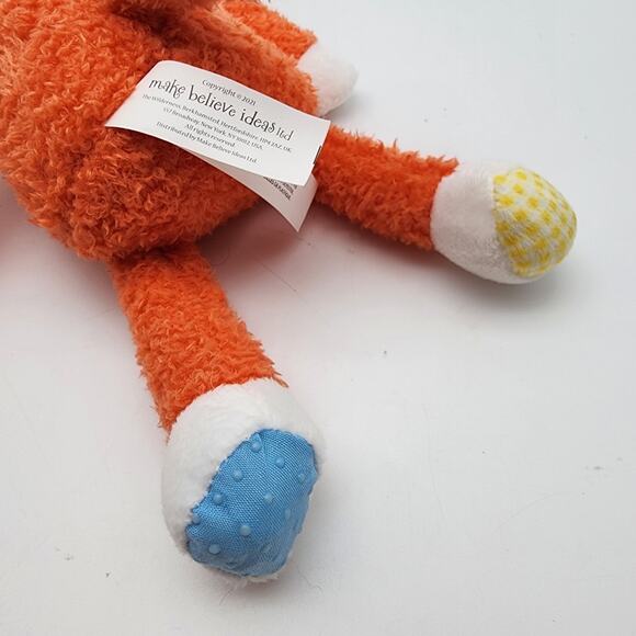 Make Believe Ideas Fox Plush 9" Orange Lovey Crinkle Foot Taggies Ear Toy 2021 - Picture 4 of 8